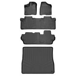 SMARTLINER - SMARTLINER A0083/B0083/C0083/D0083 3 Row Floor Mats w/Behind 2nd Row Cargo Liner - Image 1