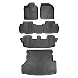 SMARTLINER - SMARTLINER A0037/B0037/C0037/D0057 3 Row Floor Mats w/Behind 2nd Row Cargo Liner - Image 1