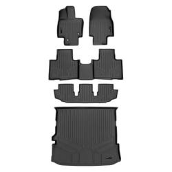 SMARTLINER - SMARTLINER A0500/B0500/C0500/D0515 3 Row Floor Mats w/Behind 2nd Row Cargo Liner - Image 1