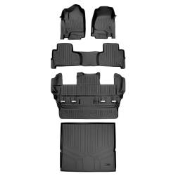 SMARTLINER - SMARTLINER A0136/B0153/C0153/D0153 3 Row Floor Mats w/Behind 2nd Row Cargo Liner - Image 1