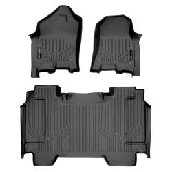 SMARTLINER - SMARTLINER SA0369/B0369 Front/Rear BLACK Floor Liners for Ram 1500 Crew - Image 1