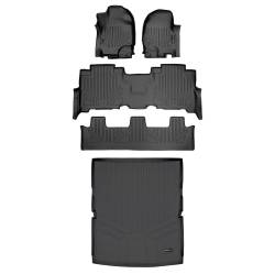 SMARTLINER - SMARTLINER A0350/B0351/C0351/D0351 3 Row Floor Mats w/Behind 2nd Row Cargo Liner - Image 1