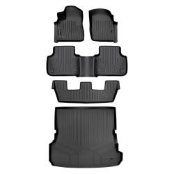 SMARTLINER - SMARTLINER A0364/B0364/C0364/D0364 3 Row Floor Mats w/Behind 2nd Row Cargo Liner - Image 1
