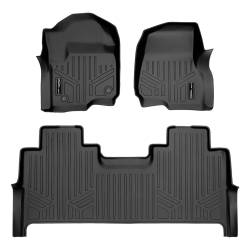 SMARTLINER - SMARTLINER SA0246/B0246 Front/Rear BLACK Floor Liners Super Duty Crew - Image 1