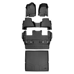 SMARTLINER - SMARTLINER A0136/B0163/C0153/D0153 3 Row Floor Mats w/Behind 2nd Row Cargo Liner - Image 1