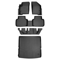 SMARTLINER - SMARTLINER A0198/B0198/C0198/D0198 3 Row Floor Mats w/Behind 2nd Row Cargo Liner - Image 1