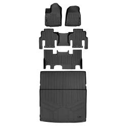SMARTLINER - SMARTLINER A0573/B0589/C0589/D0580 3 Row Floor Mats w/Behind 2nd Row Cargo Liner - Image 1
