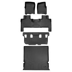 SMARTLINER - SMARTLINER A0183/B0183/C0183/D0183 3 Row Floor Mats w/Behind 2nd Row Cargo Liner - Image 1