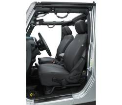 Bestop - Bestop Polyester Front Seat Cover Set Black Diamond for Jeep JK 29283-35 - Image 1