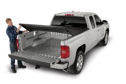 TrailFX - TrailFX TFX1008 Soft Tri-Fold Tonneau Cover Non Black Vinyl Aluminum - Image 2
