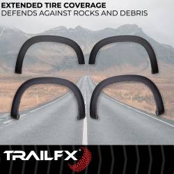 TrailFX - TrailFX TFC3005OE OE Style Fender Flare Set Black Smooth Paintable Finish - Image 2