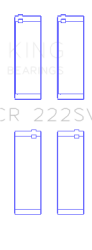 King Engine Bearings - King Bearings CR 222SV0.25 CONNECTING Rod Bearing SET BMW SPUTTER REPLACEMENT - Image 2