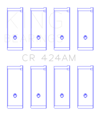 King Engine Bearings - King Bearings CR 424AM0.25 AM-Series Rod Bearings 0.25mm for Chrysler 2.2/2.5L - Image 2