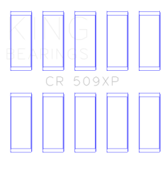 King Engine Bearings - King Bearings CR 509XP CONNECTING Rod Bearing SET for FORD ST 2.5L TURBO HYDA - Image 2