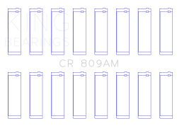 King Engine Bearings - King CR 809AM Connecting Rod Bearing Set for Ford 248ci-410ci - Image 2