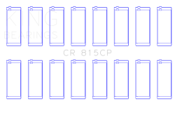 King Engine Bearings - King Bearings CR 815CP Standard Tri-Metal Copper Lead Alloy Rod Bearing 8pc - Image 2