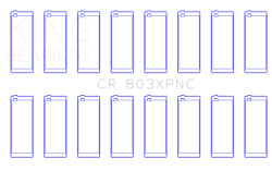 King Engine Bearings - King Engine Bearings CR 803XPNC Connecting Rod Set for Chevrolet SBC 265CI 283CI - Image 2