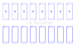 King Engine Bearings - King Engine Bearings CR 803XPND 001 Connecting Rod Set for Chevrolet SBC - Image 2
