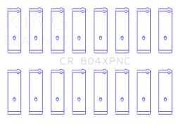 King Engine Bearings - King Bearings CR 804XPNC CONNECTING ROD BEARING SET FORD 260CI 289CI 302 5.0 - Image 2