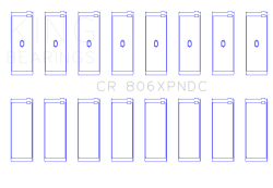 King Engine Bearings - King Bearings CR 806XPNDC CONNECTING Rod Bearing SET for CHRYSLER 361CI 383CI - Image 2