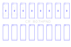 King Engine Bearings - King Bearings CR 807HPND CONROD Bearing SET for Chevy SBC GEN III/IV LS <2014 - Image 2