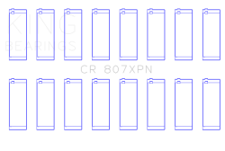 King Engine Bearings - King Bearings CR 807XPN 020 CONNECTING Rod Bearing SET SBC 307 350 & GEN III/IV - Image 2