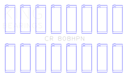 King Engine Bearings - King Engine Bearings CR 808HPN 030 CONNECTING ROD BEARING SET for CHEVROLET BBC - Image 2