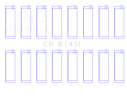 King Engine Bearings - King Bearings CR 814SI CONNECTING Rod Bearing SET for FORD 351CI 5.8L 16V - Image 2