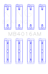 King Engine Bearings - King Bearings MB4016AM MAIN Bearing SET for MITSUBISHI 6G72 6G72T - Image 2