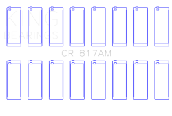 King Engine Bearings - King Bearings CR 817AM CONNECTING Rod Bearing SET for GM 260 307 330 350 403 16V - Image 2