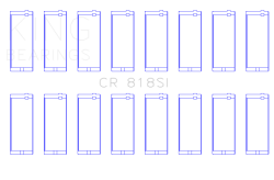 King Engine Bearings - King Bearings CR 818SI CONNECTING Rod Bearing SET for AMC/Jeep 290 304 360 16V - Image 2