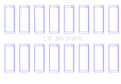 King Engine Bearings - King Bearings CR 863HPN CONNECTING Rod Bearing SET for CHRYSLER 361CI 383CI - Image 2
