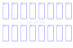 King Engine Bearings - King Bearings CR 865SI CONNECTING Rod Bearing SET SBC OD+.002" - Image 2