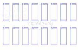 King Engine Bearings - King Bearings CR 867XPN CONNECTING Rod Bearing SET for GM 265 283 302 327 - Image 2