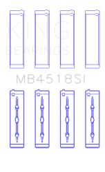 King Engine Bearings - King Bearings MB4518SI MAIN Bearing SET for CHRYSLER PENTASTAR 3.6L ERB V6 - Image 2