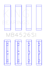 King Engine Bearings - King Bearings MB4526SI0.25 MAIN Bearing SET for TOYOTA 1GR-FE - Image 2