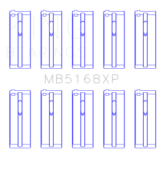 King Engine Bearings - King Bearings MB5168XP STDX Main Bearing Set for Honda F22B H22A - Image 2