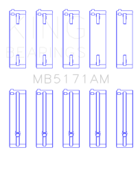 King Engine Bearings - King Bearings MB5171AM MAIN Bearing SET for MAZDA 626 RBMA 17 - Image 2