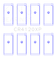King Engine Bearings - King Engine Bearings CR4120XP Connecting Rod Set for Mitsubishi 4G63 4G64 EVO - Image 2