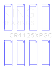 King Engine Bearings - King Engine Bearings CR4125XPGC STDX CONNECTING ROD SET EJ20/EJ22/EJ25 TURBO - Image 2