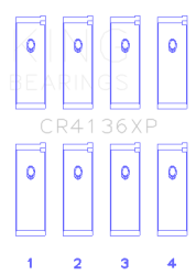 King Engine Bearings - King Bearings CR4136XP STDX CONNECTING Rod Bearing SET for NISSAN SR20DE 16V - Image 2