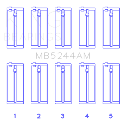 King Engine Bearings - King Bearings MB5244AM MAIN Bearing SET for HONDA CIVIC 1.5 D15 - Image 2