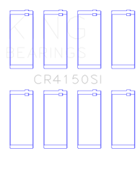 King Engine Bearings - King Bearings CR4150SI Connecting Rod Bearing Set for Ford Zetec 1.6/1.8/2.0 - Image 2