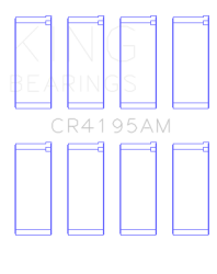 King Engine Bearings - King Bearings CR4195AM CONNECTING Rod Bearing SET for CHRYSLER NEON ECC ECB - Image 2