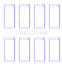 King Engine Bearings - King Bearings CR4235AM CONNECTING Rod Bearing SET for HYUNDAI LANTRA 1600 - Image 2