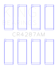 King Engine Bearings - King Bearings CR4287AM CONNECTING Rod Bearing SET for HONDA B18C1 B18C5 - Image 2