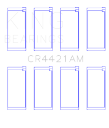 King Engine Bearings - King Bearings CR4421AM CONNECTING Rod Bearing SET for ALFA ROMEO JIULIA - Image 2