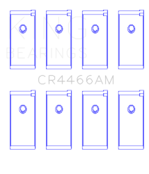 King Engine Bearings - King Engine Bearings CR4466AM Connecting Rod Set for Mitsubishi 4D55T 4D56T 4G52 - Image 2