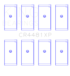 King Engine Bearings - King Engine Bearings CR4481XP Connecting Rod Set for Mitsubishi 4G63 4G64 ->1992 - Image 2