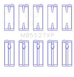 King Engine Bearings - King Engine Bearings MB5527XP MAIN BEARING SET for 4AGE 4AGZE 16V 1.6L - Image 2